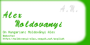 alex moldovanyi business card